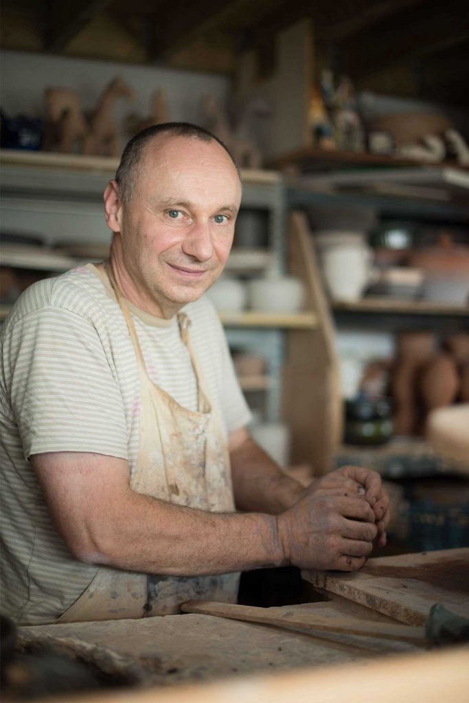 Portrait du céramiste de Beuvron-en-Auge