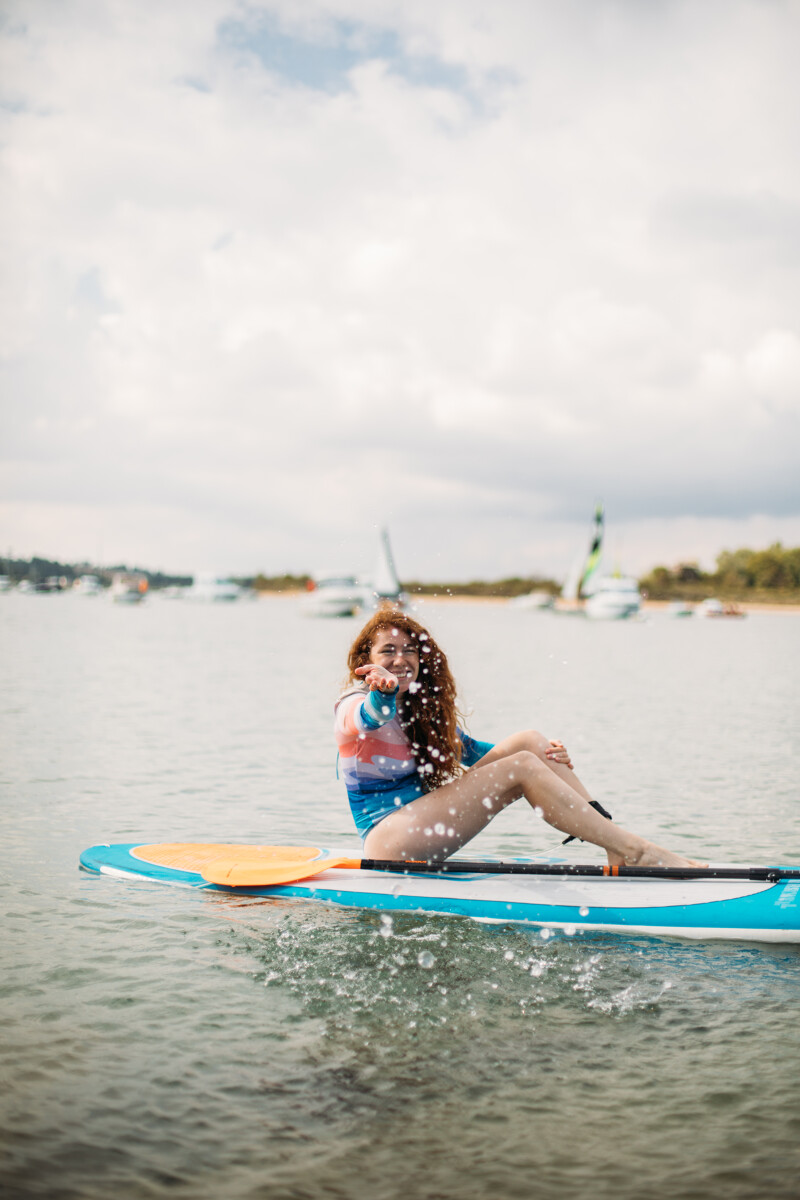 paddle dans l'estuaire de l'Orne