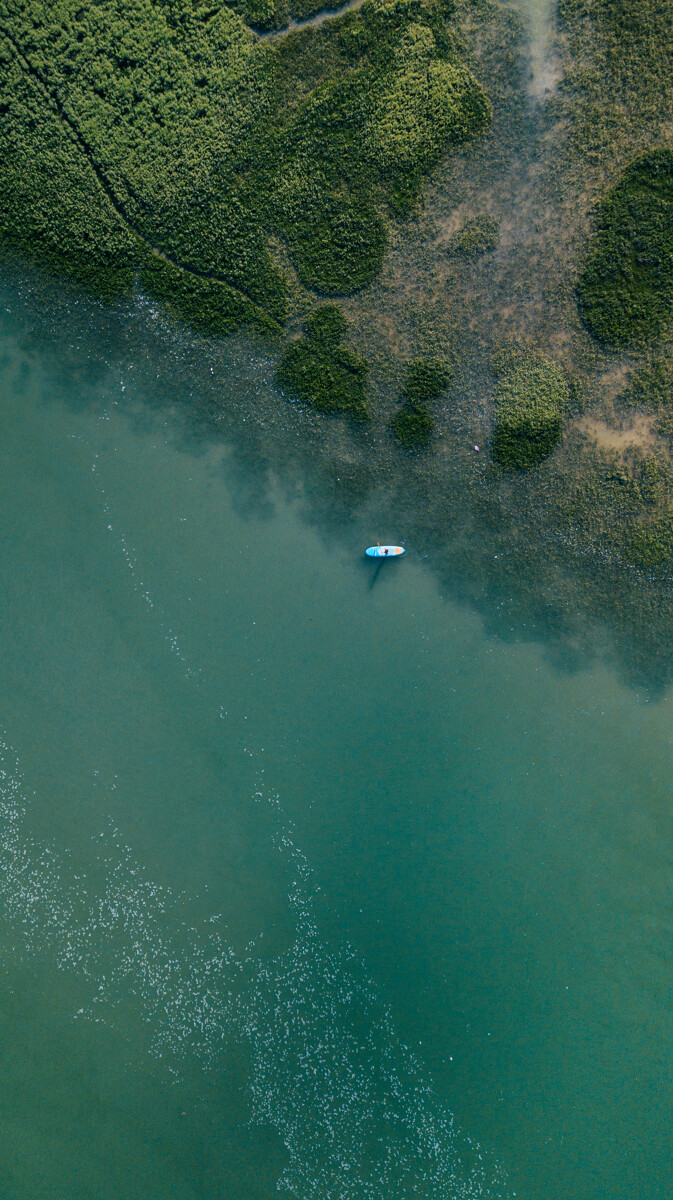 paddle dans l'estuaire de l'Orne