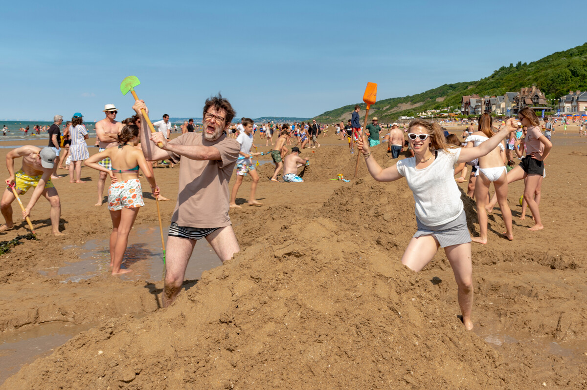 construction d'un fort en sable
