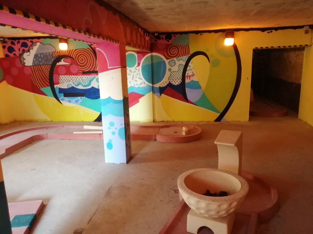 Minigolf am Strand