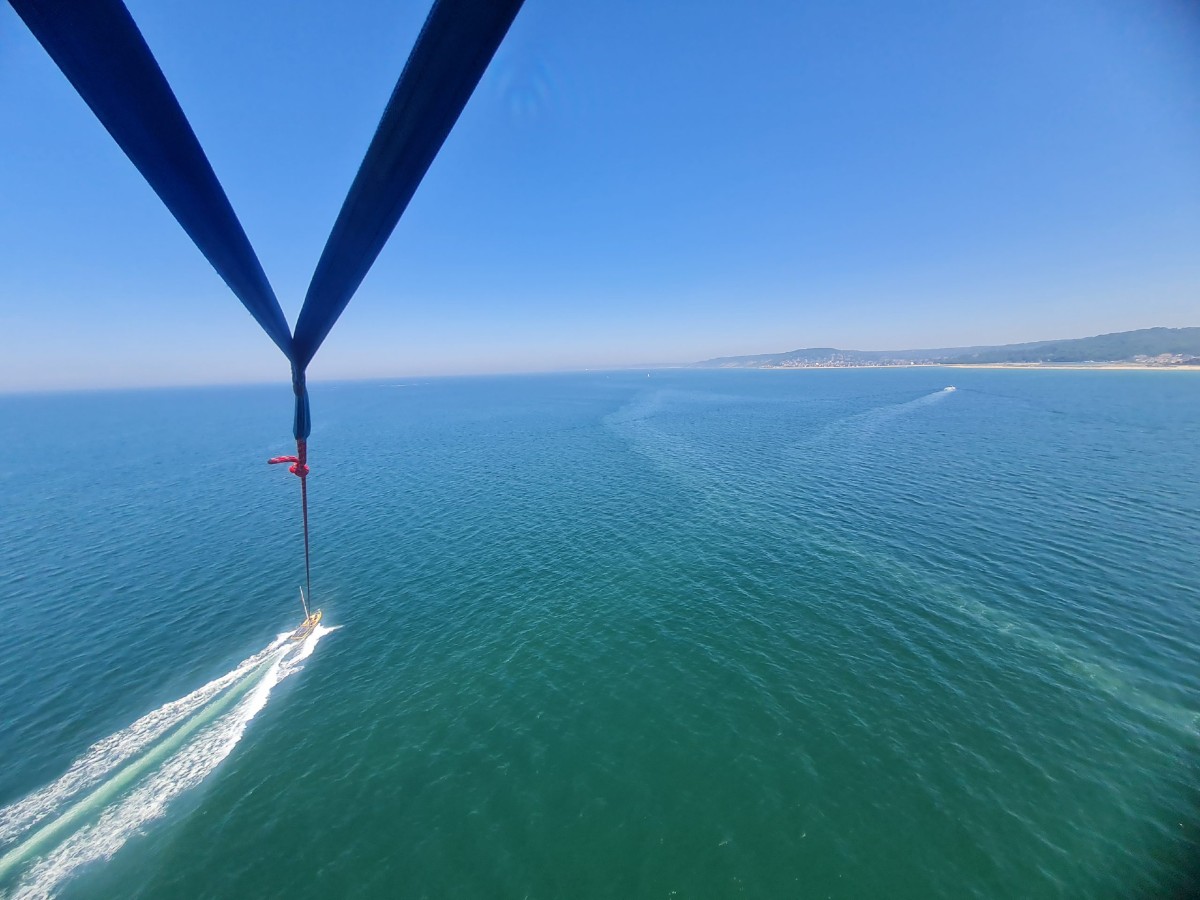 Parasailing in der Normandie